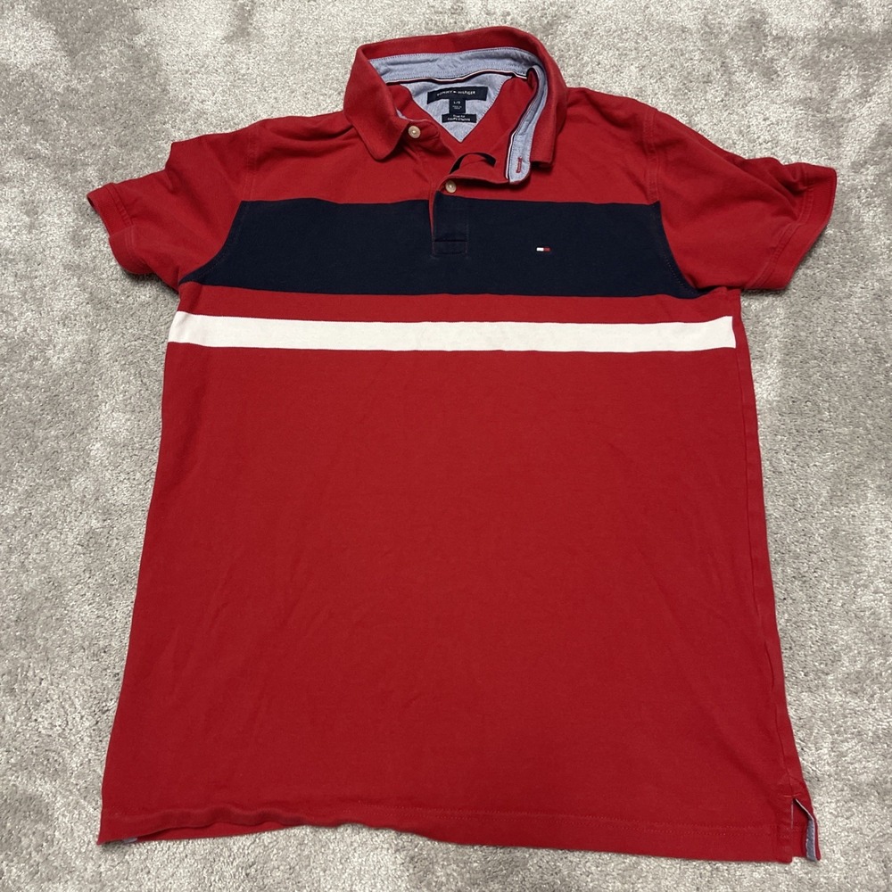tommy hilfiger polo shirt men large